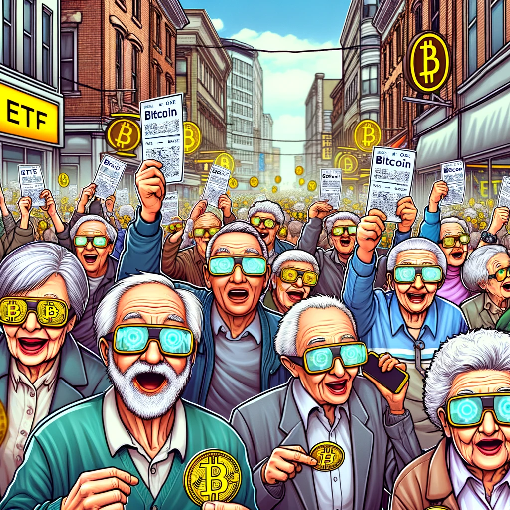 seniors buying Bitcoin ETFs