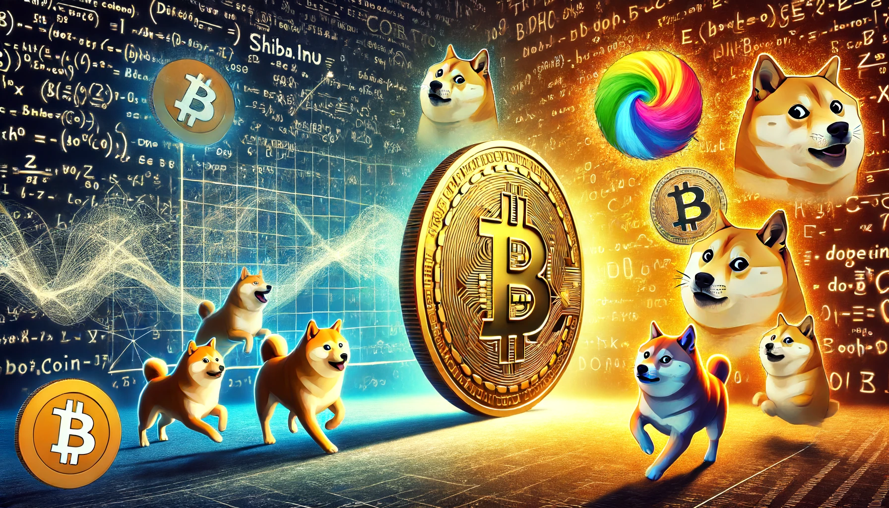 Золотой биткоин на фоне других мем-коинов - стабильность и децентрализация