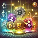 Иллюстрация с альткоинами, включая Ethereum, Litecoin и Ripple