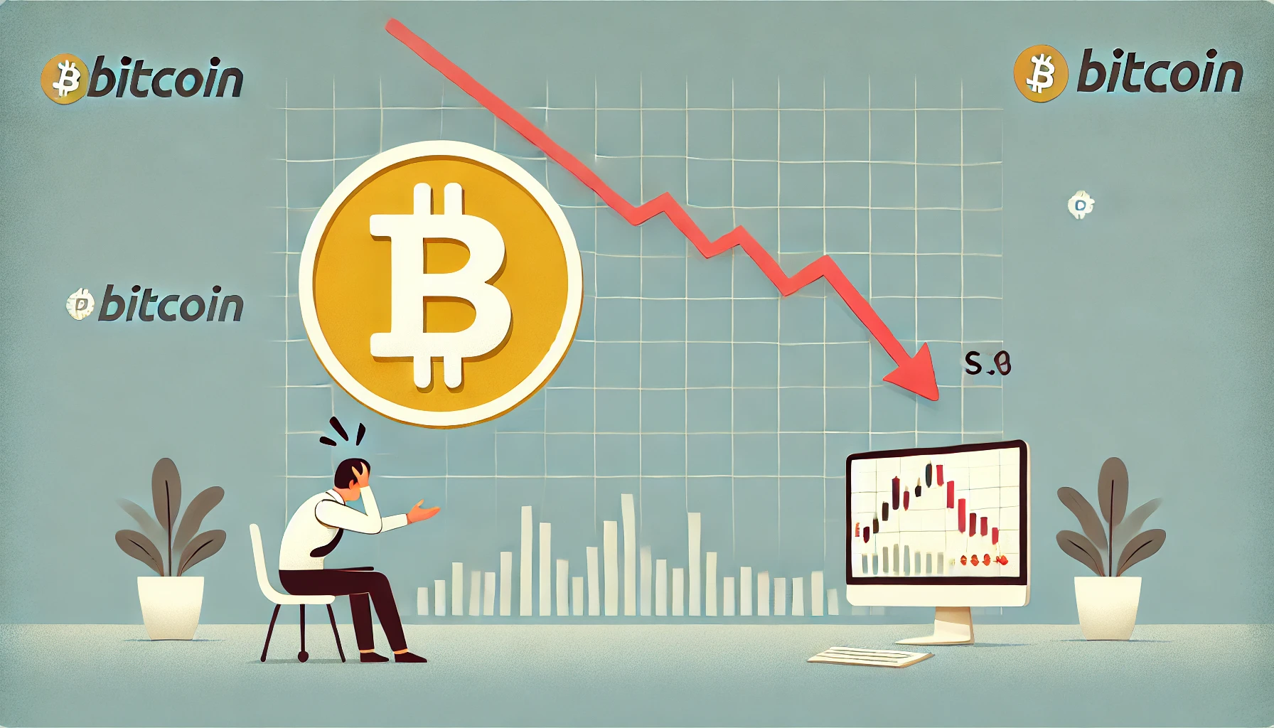 Биткоин упал в цене: причины резкого падения и перспективы