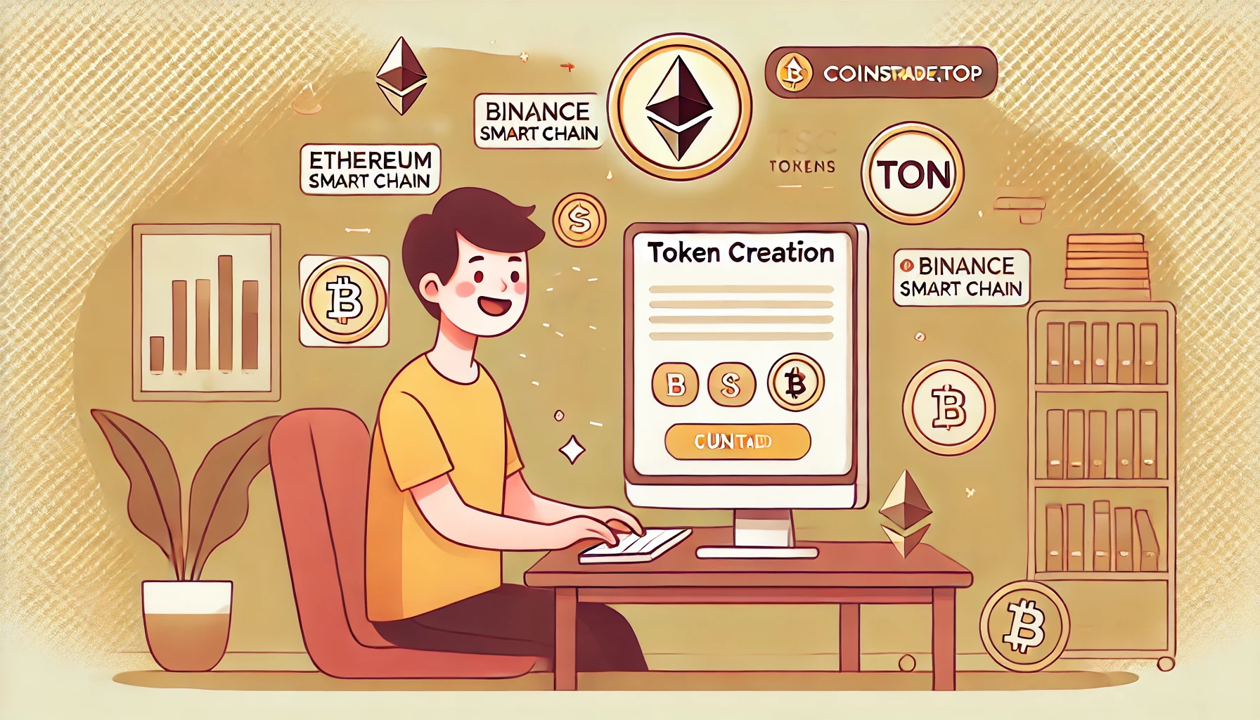 Пошаговое руководство: как создать свой токен бесплатно на Ethereum, BNB и TON